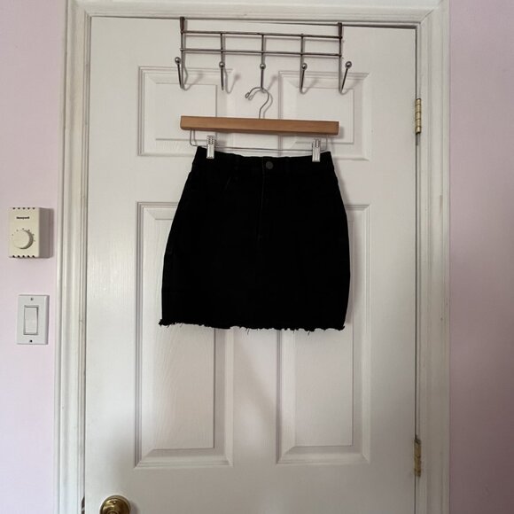 GARAGE Denim Mini Skirt - Picture 1 of 2